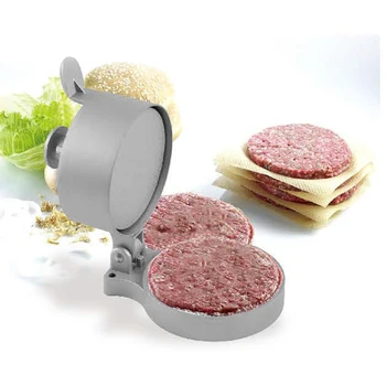 

Burger Press Hamburger Patty Maker Meat Aluminum Alloy Non-Stick for Kitchen LB88