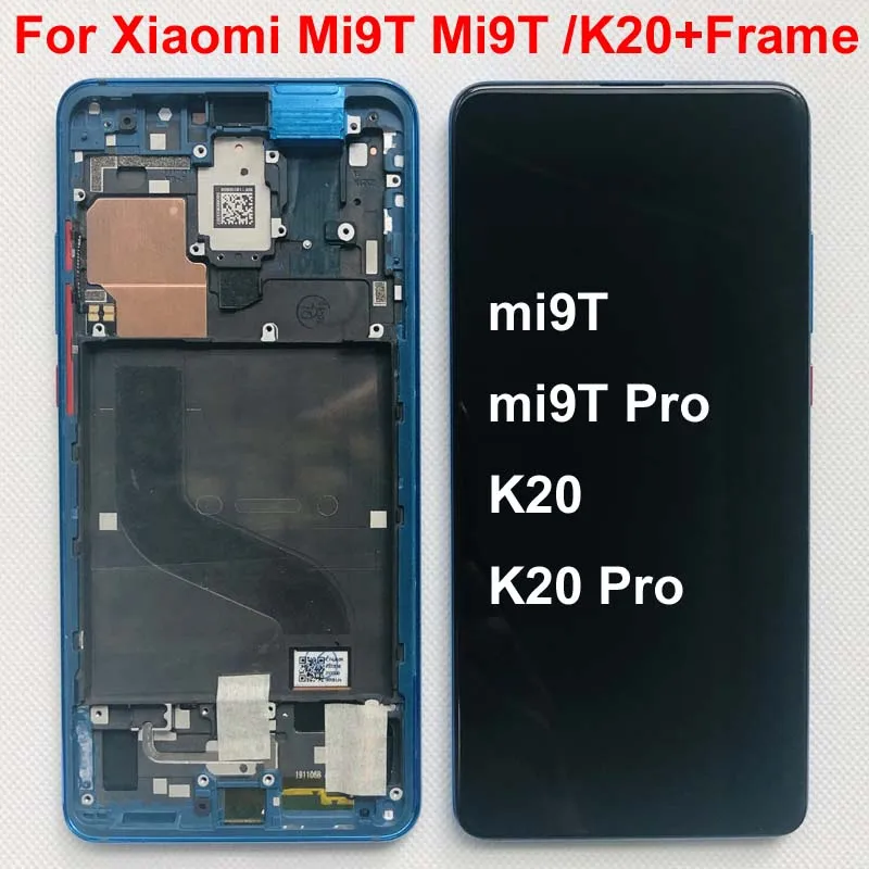 100% супер AMOLED оригинал для 6 39 &quotXiaomi Mi 9T Pro 9T/ Redmi K20 ЖК экран рамка + сенсорная панель