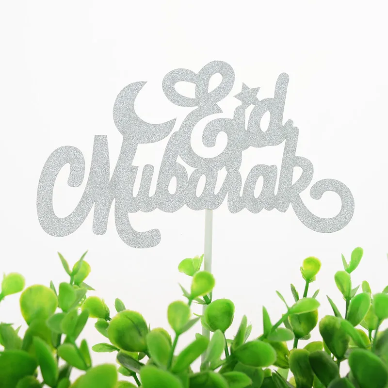 20 шт./лот Торт Топперы флаги блеск Eid Mubarak дети с изображением пирожного на день рожденья Топпер Свадьба Невеста ребенок душ вечерние Рамадан выпечки DIY