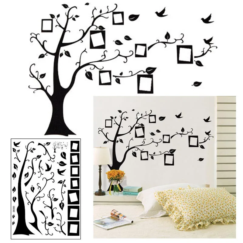 Black Tree Removable Decal Room Wall Sticker Vinyl Art Hot DIY Decor Home Family