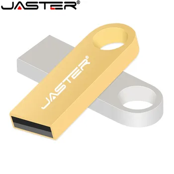 

JASTER Metal USB Flash Drive Custom Logo USB Stick Waterproof Mini USB Stick Custom Logo gifts 4GB 16GB 32GB 64GB 128GB usb 2.0
