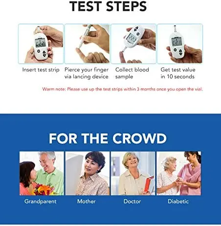 (100 шт) Sinocare Safe Accu тест полоски глюкозы в крови и Ланцеты для теста на