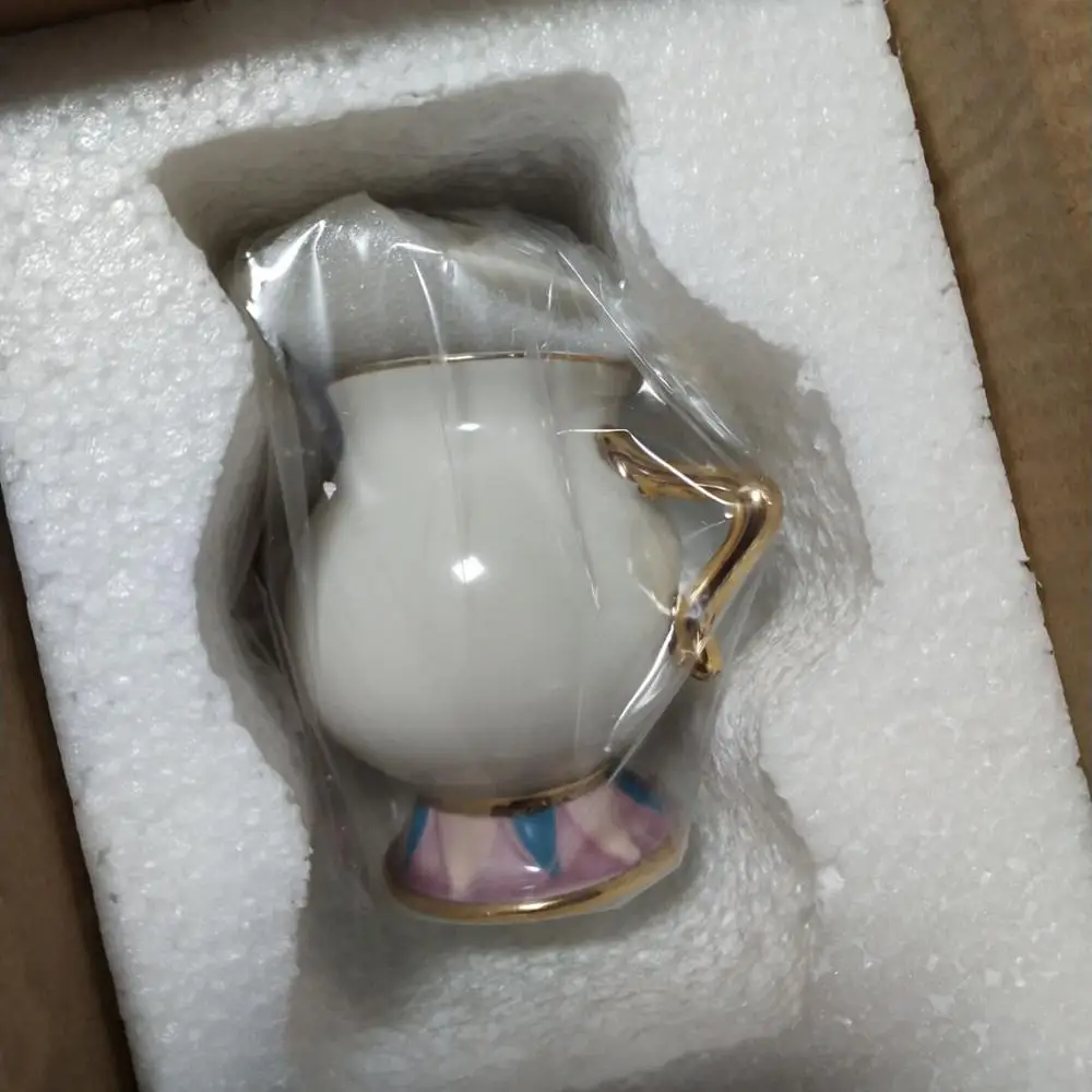 Мультяшный кофейник Красавица и Чудовище креативная чаша Mrs Potts чип 18K