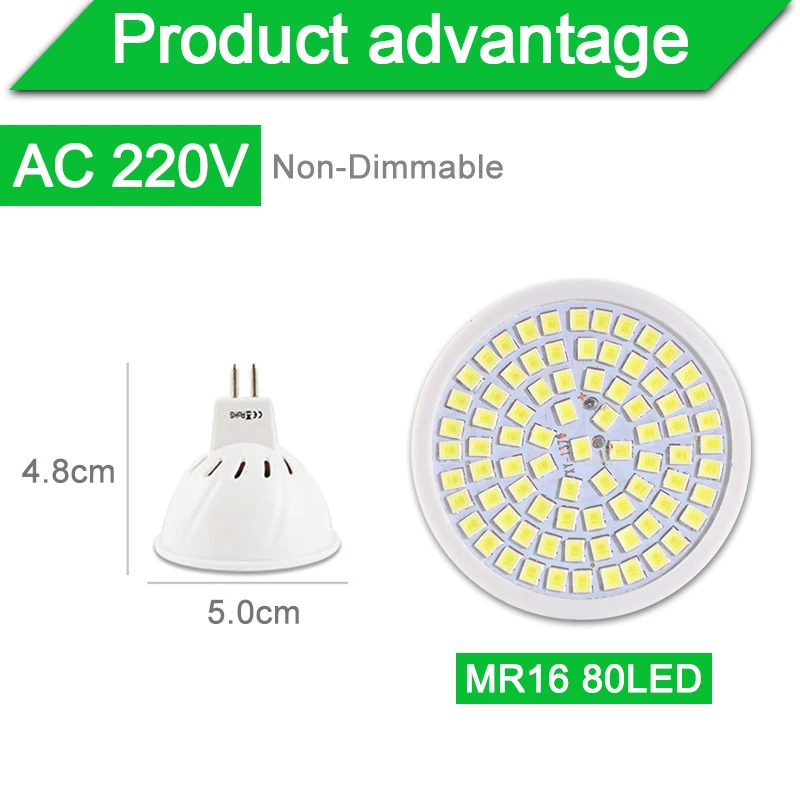 MR16 Светодиодный точечный светильник MR11 Светодиодный светильник AC 12 В 220 В 6 Вт SMD 2835 Светодиодный светильник Лампада Точечный светильник декоративная ампула теплый белый холодный белый