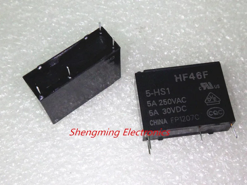 Реле HF46F/5 HS1 HF46F/12 HF46F/24 5VDC 12VDC 24VDC 5A 250VAC|relay 250vac|relay 5arelay 24vdc |