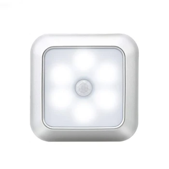 

Under Cabinet Light 6LEDS PIR Motion Sensor Night Lights Sensor lights for Closet Wardrobe stair Hallway home bedroom Night Lamp