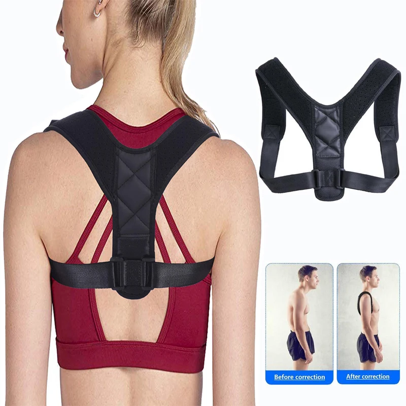 

Adjustable Back body Posture Corrector Clavicle Spine Back Shoulder Lumbar Brace Support back corset Belt Posture Correction