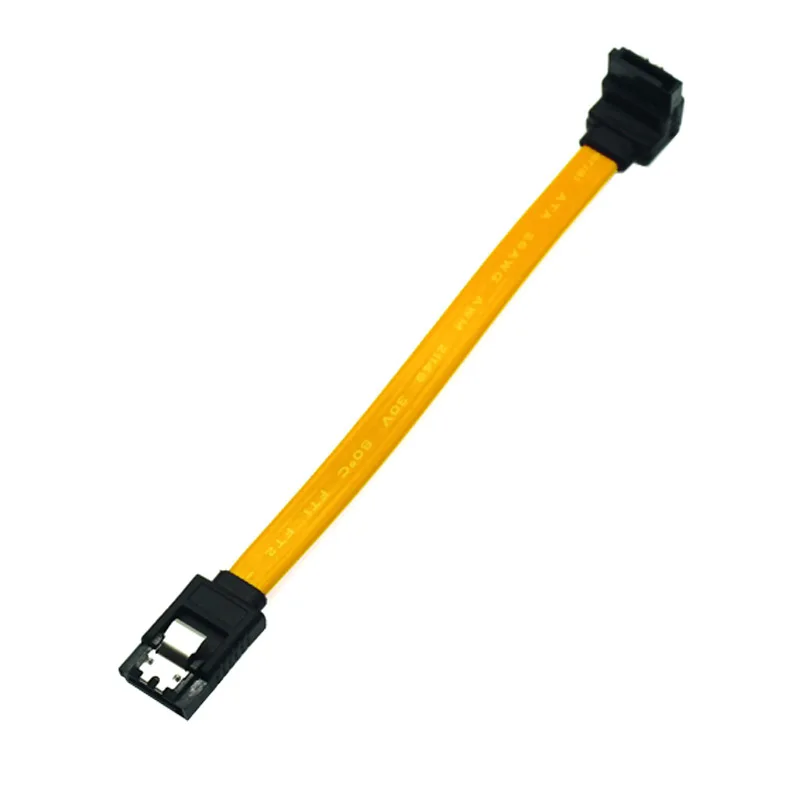 Cabo de Dados Serial Ata Peças 10cm Sata 3.0 gb s Cabo de Dados 90 Angular 180 Conector Sata3 Sataiii 6gbps Adaptador de Disco Rígido Ssd - Imagem 4