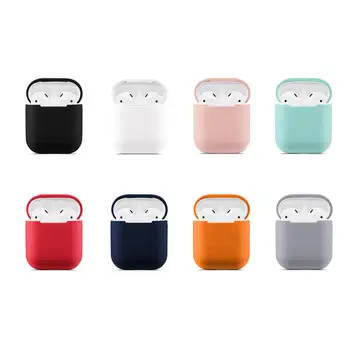 

Silicone Earphones Case For Apple Airpods 1/2 Wireless Bluetooth Earphone Shockproof Cover Anti-fall Storage Box Pouch Bags