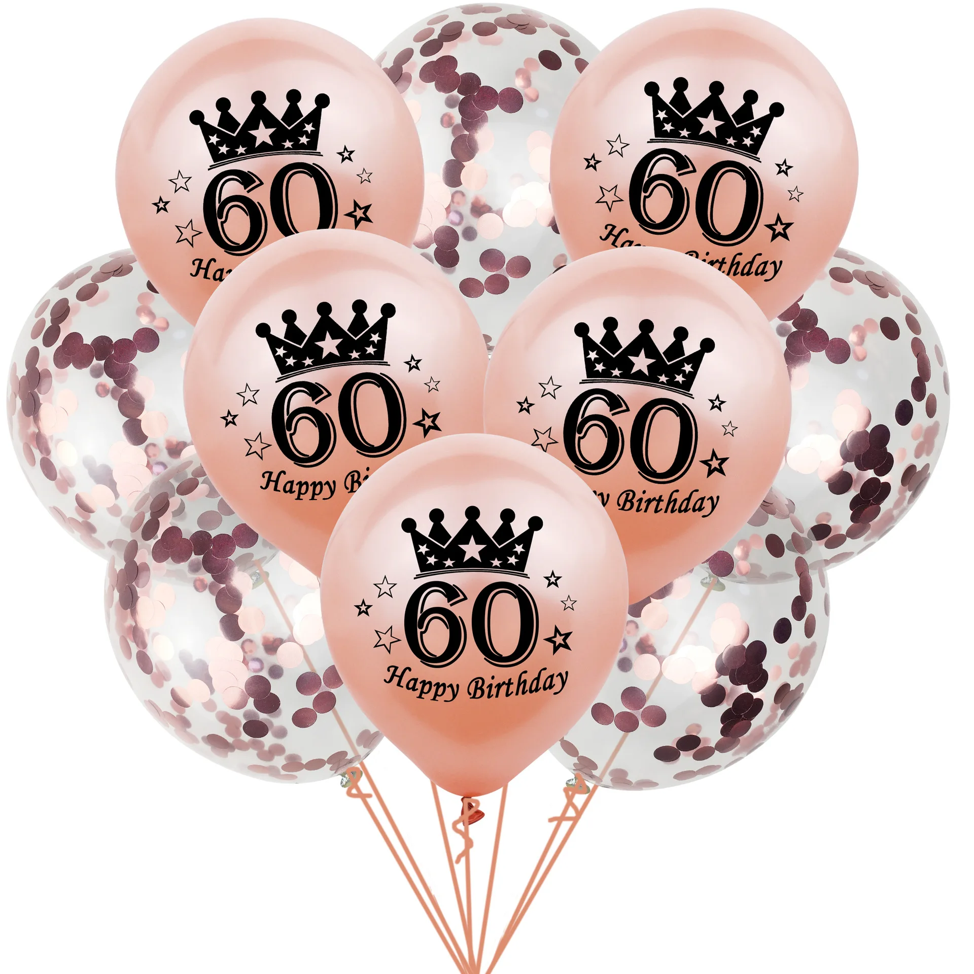 10 шт. латексные воздушные шары с конфетти 30/40/50/60 лет|Воздушные и аксессуары| |