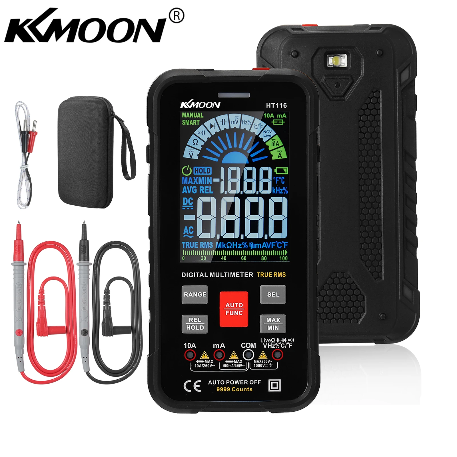 Цифровой мультиметр KKMOON HT116 цифровой с большим экраном 9999 отсчетов | Инструменты