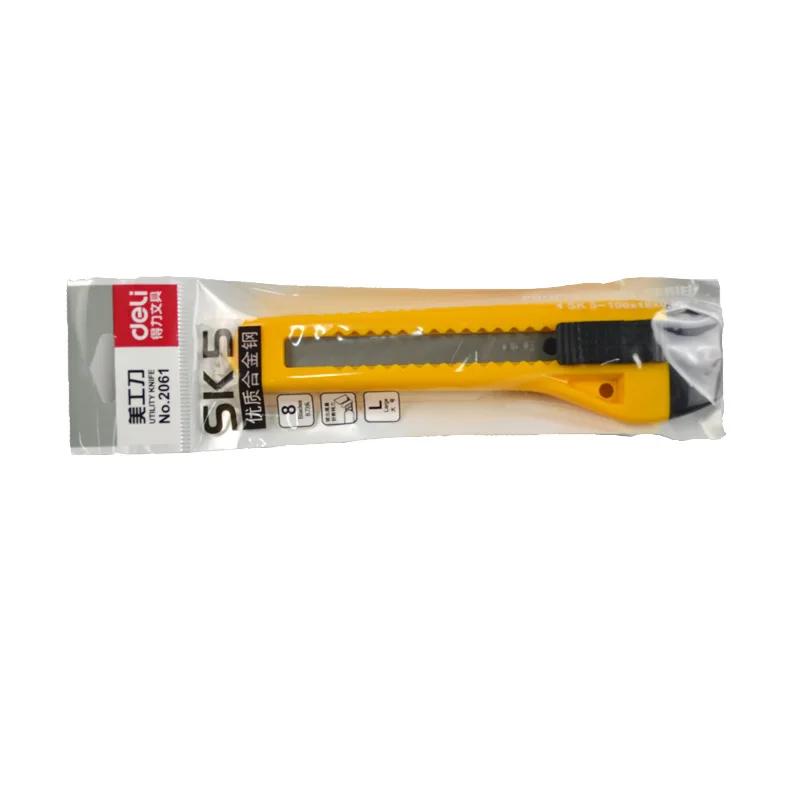 Deli Knife 2061 Large Size Utility Knife Rest Paper Cutter Wallpaper Knife Blades 2061