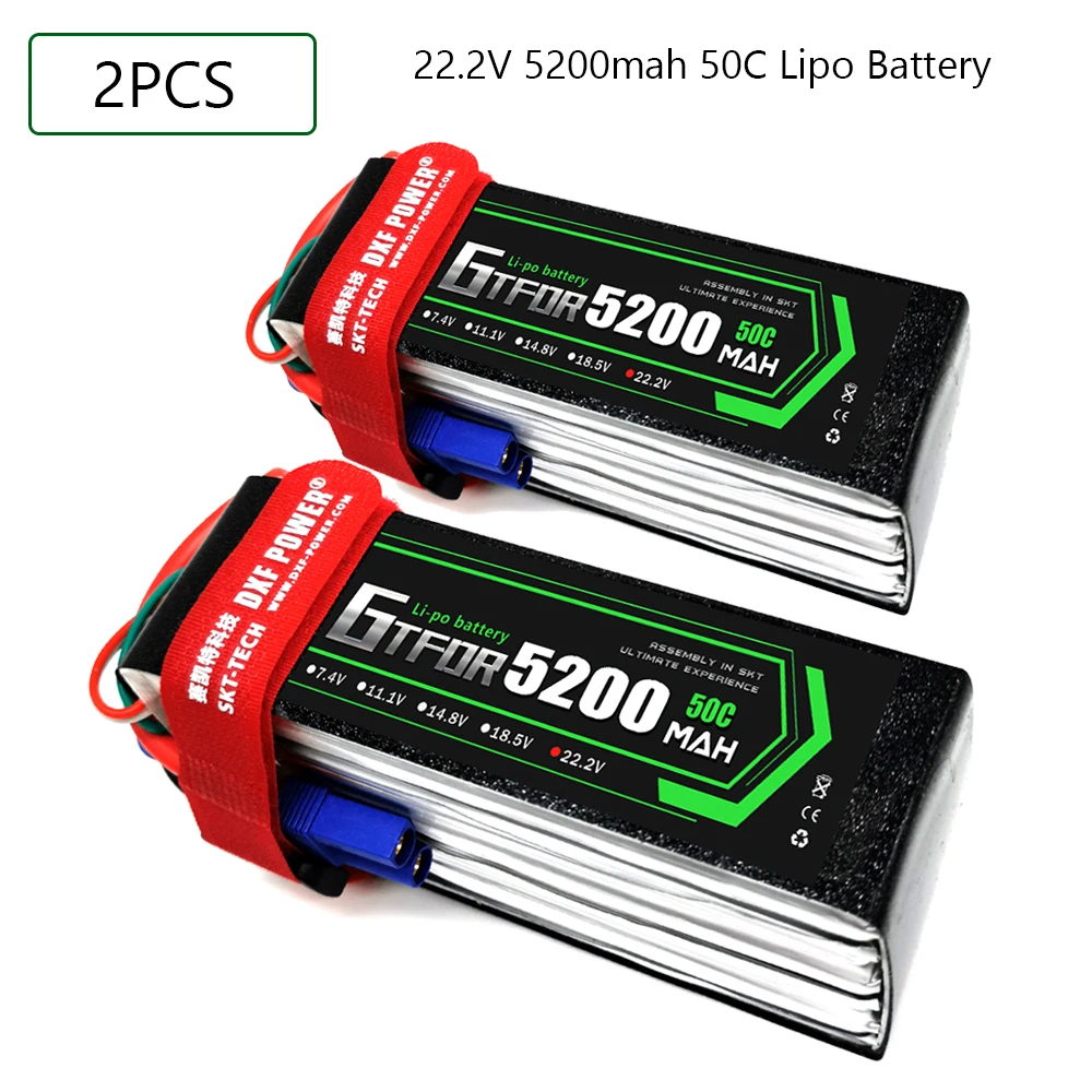 GTFDR 6S 22 2 V 5200mah 50C-100C Lipo батарея XT60 T Deans XT90 EC5 50C для гонок FPV дронов самолетов