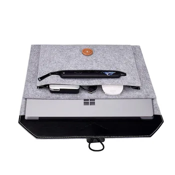 

Wool Felt Laptop Sleeve Bag Notebook Handbag Case For Lenovo Xiaomi Macbook Air Pro Retina 11 12 13 15 Asus HP Laptop Liner Bag