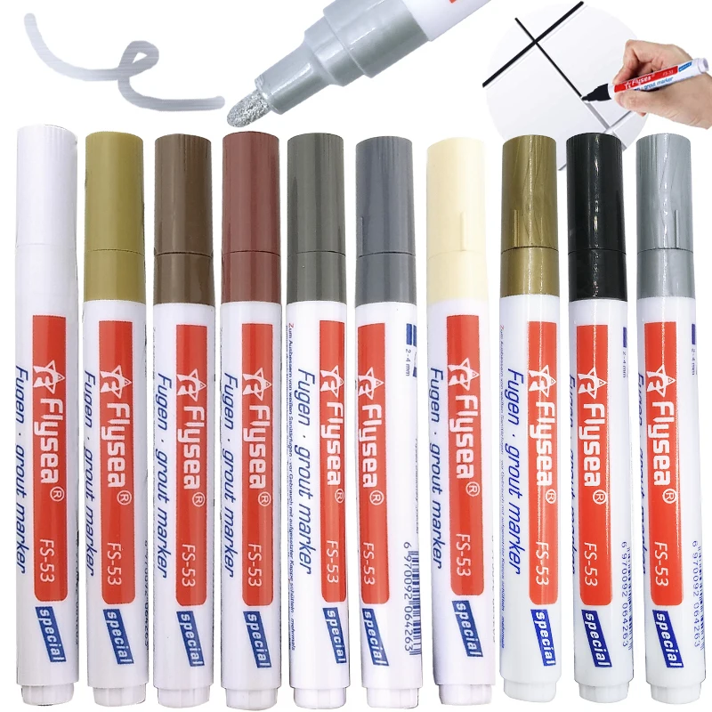 White Tile Color Pen Refill Grout Gap Repair Bathroom Porcelain Filling Waterproof Dwaterproof Water Moldproof Paint |