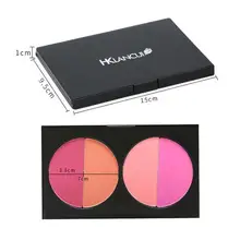 4 цвета, Румяна для лица, косметическая пудра, осветляющая кожу, палитра румян, аксессуары для макияжа, полное покрытие