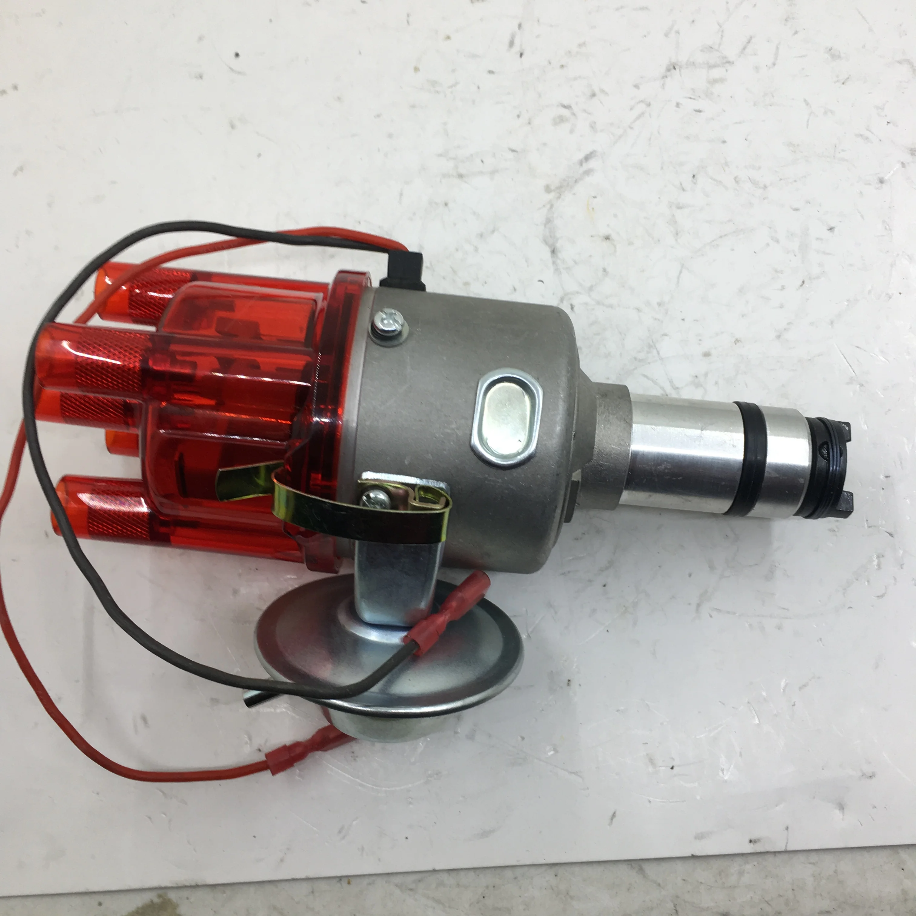 SherryBerg Complete electronic ignition distributor for VOLVO bosch B20B BLVO VACUUM ADVANCE CCW red transparency cap