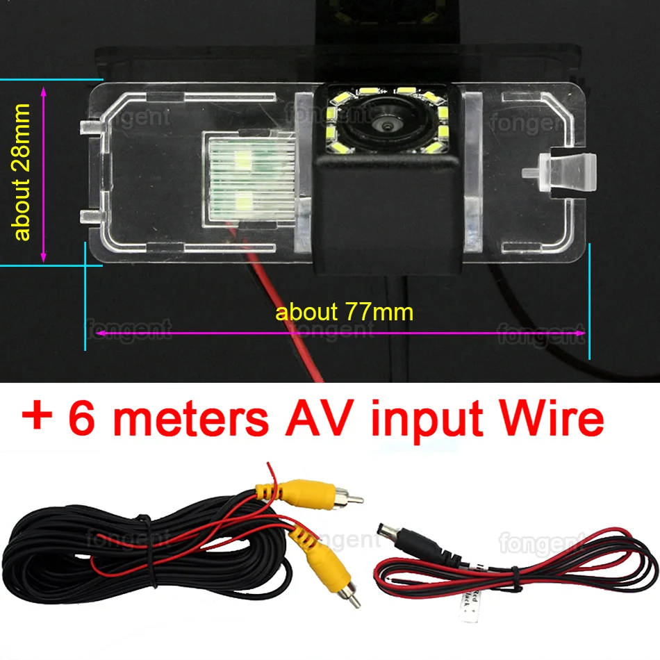 For SEAT Ibiza 6L 6J SC MK3 MK4 2002 ~ 2010 2011 2012 2013 2014 2015 2016 2017 2018 2019 Rear View Reversing Car Back up Camera vehicle blackbox dvr Vehicle Cameras