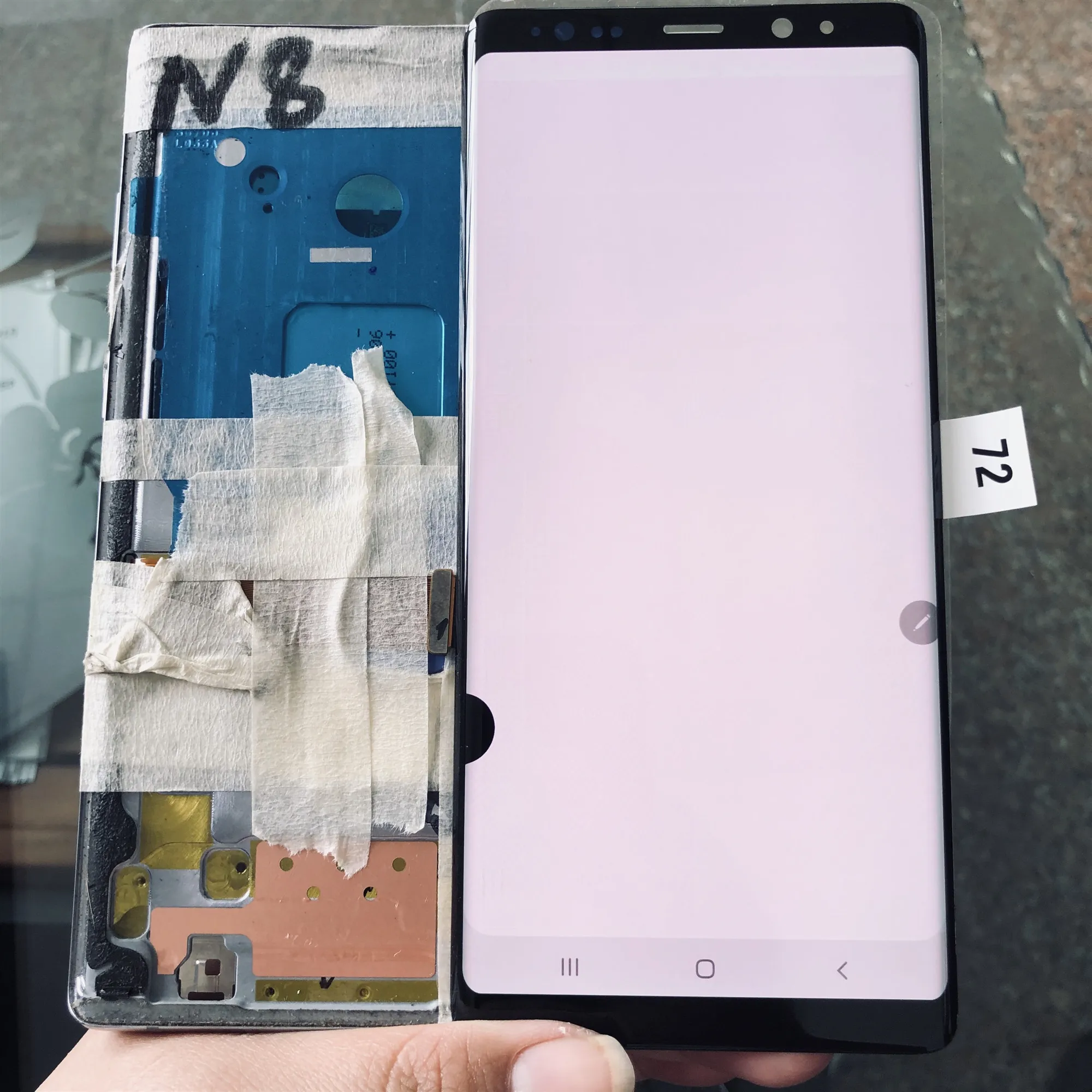 

Original AMOLED LCD For SAMSUNG Galaxy NOTE 8 LCD N950 No Frame Touch Screen Replacement Parts Dead Pixels or Burn Shadow