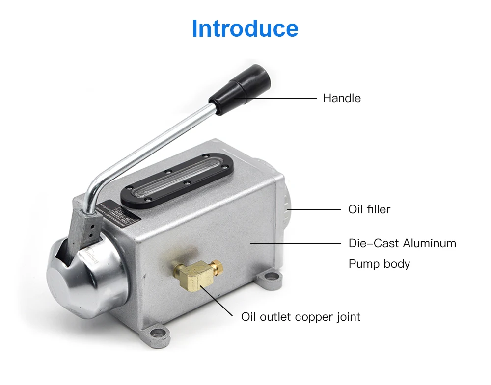 da mão 500cc cnc 4mm porta saída