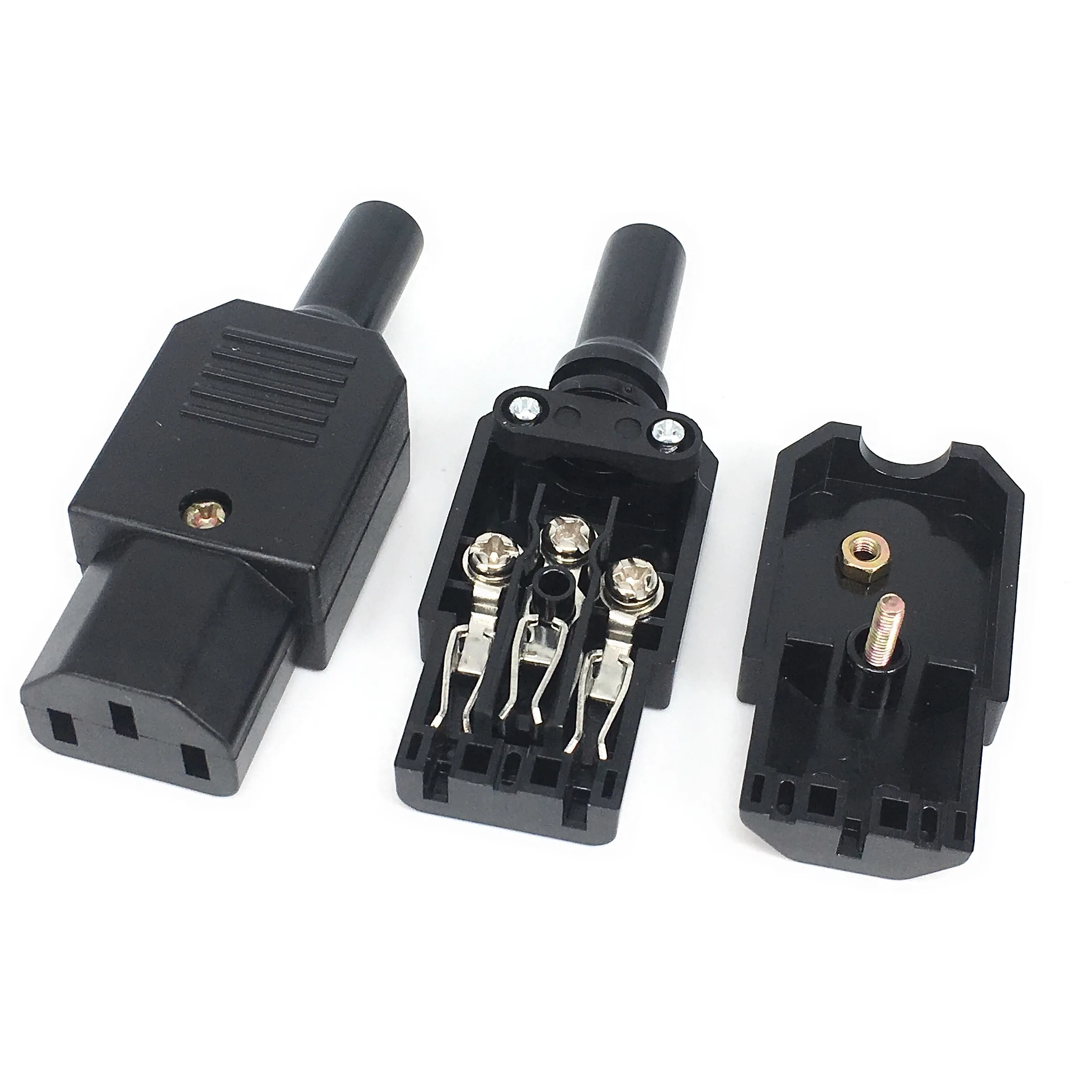Adattatore Angolato 90° C14 A C13 - Spina A Freddo, 10A 250V, Per PC, Monitor, PDU