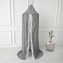 Шифоновая кружевная москитная сетка для детей балдахин круглая сетка для детской кроватки реквизит для фотосъемки украшение детской комнаты