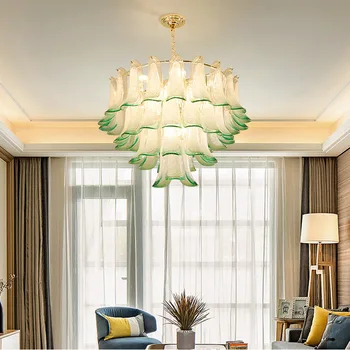 

Postmodern Creative Living Room Restaurant Hanging Lights Nordic Bedroom Study Dining Glass Chandeliers Luxury Hotel Lighting