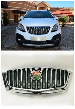 

ABS Chrome Front Bumper Upper Radiator Grille Grill Fit For Buick Encore 2013-2016 1PC With logo