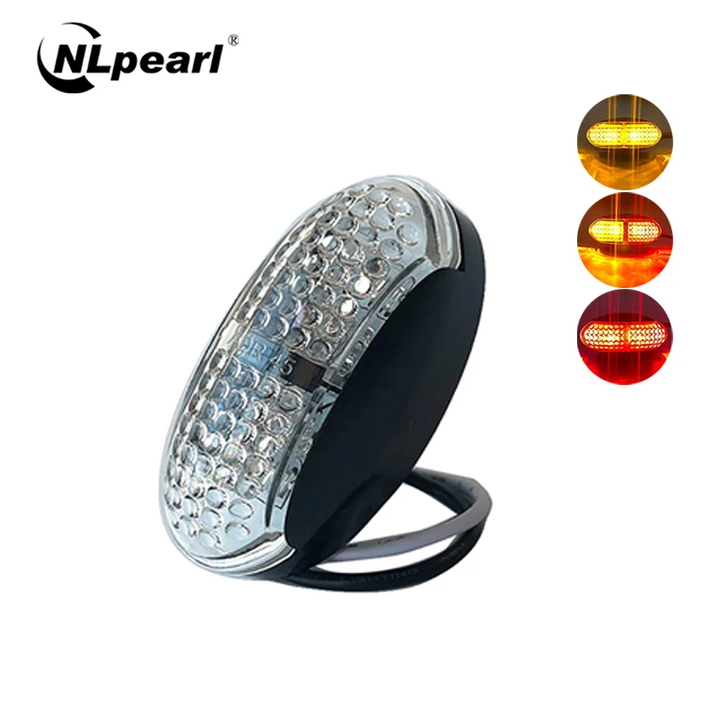 Nlpearl 1 шт. красный белый Янтарный светодиодный боковой габаритный фонарь для