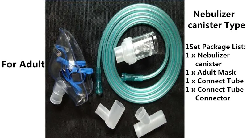 Adult 1 шт. Nebulizer Canister Кислородная Маска трубки медицинского и домашнего использования концентратор кислорода аксессуары взрослых и детей маска для распыления - Цвет: Adult