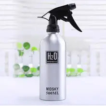 1 шт. спрей-бутылка для парикмахерских инструментов лак для волос многоцветная алюминиевая банка для воды большие опрыскиватели для дома/путешествия бутылка 500 мл