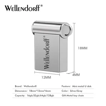 

wellendorf 3.0 Complimentary fashion key chain 32GB USB Flash Drive Metal Waterproof Pen Drive 64GB 128GB USB Stick Flash Drive