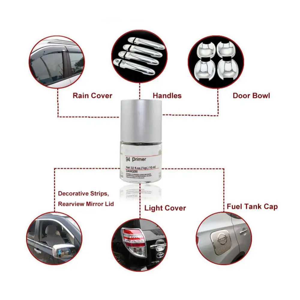 10ML Adhesive Primer Adhesion Promoter Car Styling Decoration Tape