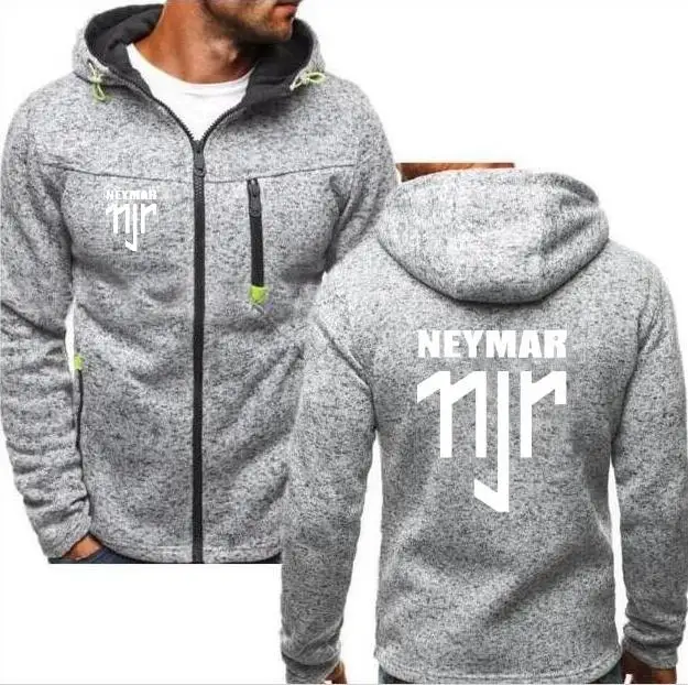 Модная хлопковая толстовка с капюшоном nEYMAR, мужская куртка с длинными рукавами, толстовка с капюшоном