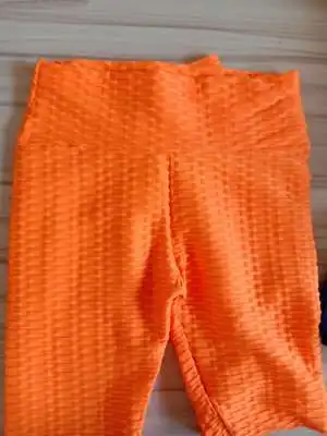 orange Новые модные женские дышащие ягодицы впитывающие пот жаккардовые брюки обтягивающие леггинсы Soild Фитнес Леггинсы CA3230 - Цвет: orange