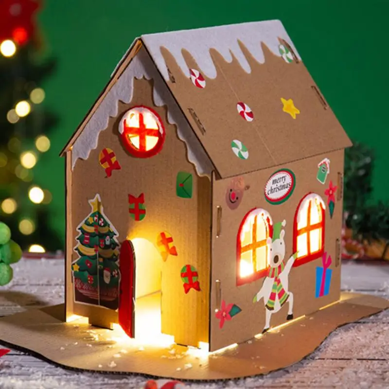 3 шт DIY Материал домашний прочный креативный домашний дом для детей рождественские украшения бисквит дом для рождественского дома