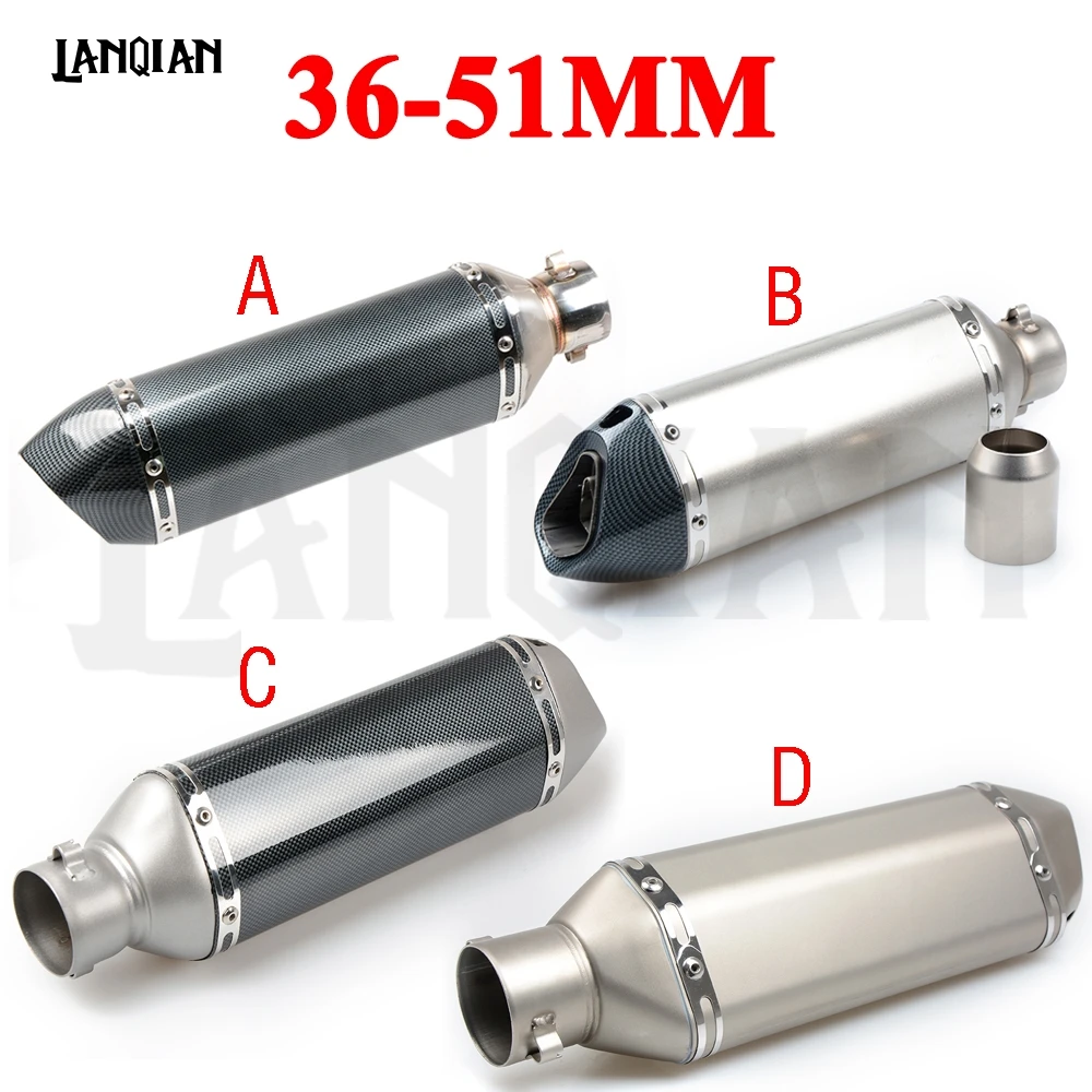 На входе мотоцикла 51 мм глушитель выхлопной трубы с дБ убийца 36 разъем для Ducati