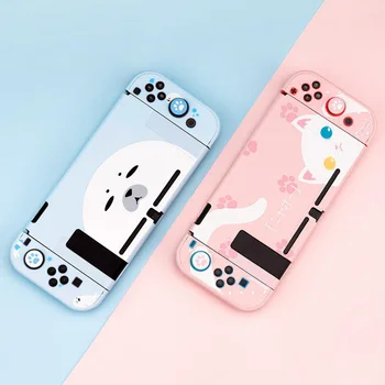 

Cute seals Cat Colour Protective Case For Nintendo Switch NS Shell Colorful Matte Hard Full Front Back Cover Games Accessories
