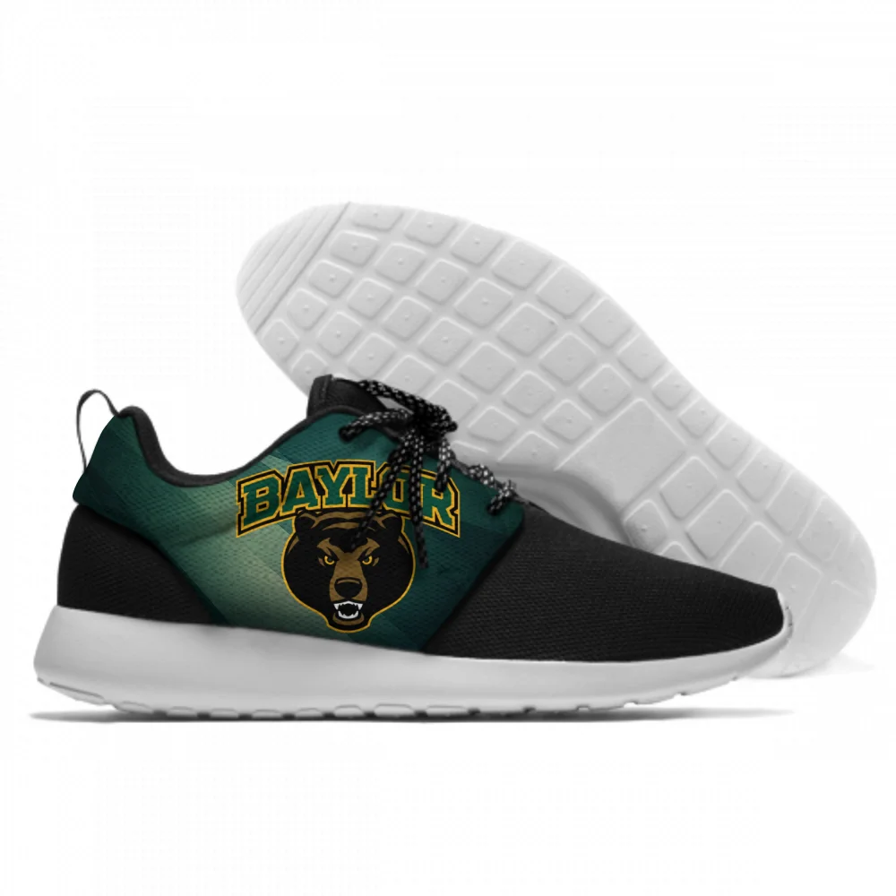Горячая Мода Печать Baylor Bears кроссовки унисекс Повседневная легкая обувь - Цвет: Baylor Bears 1