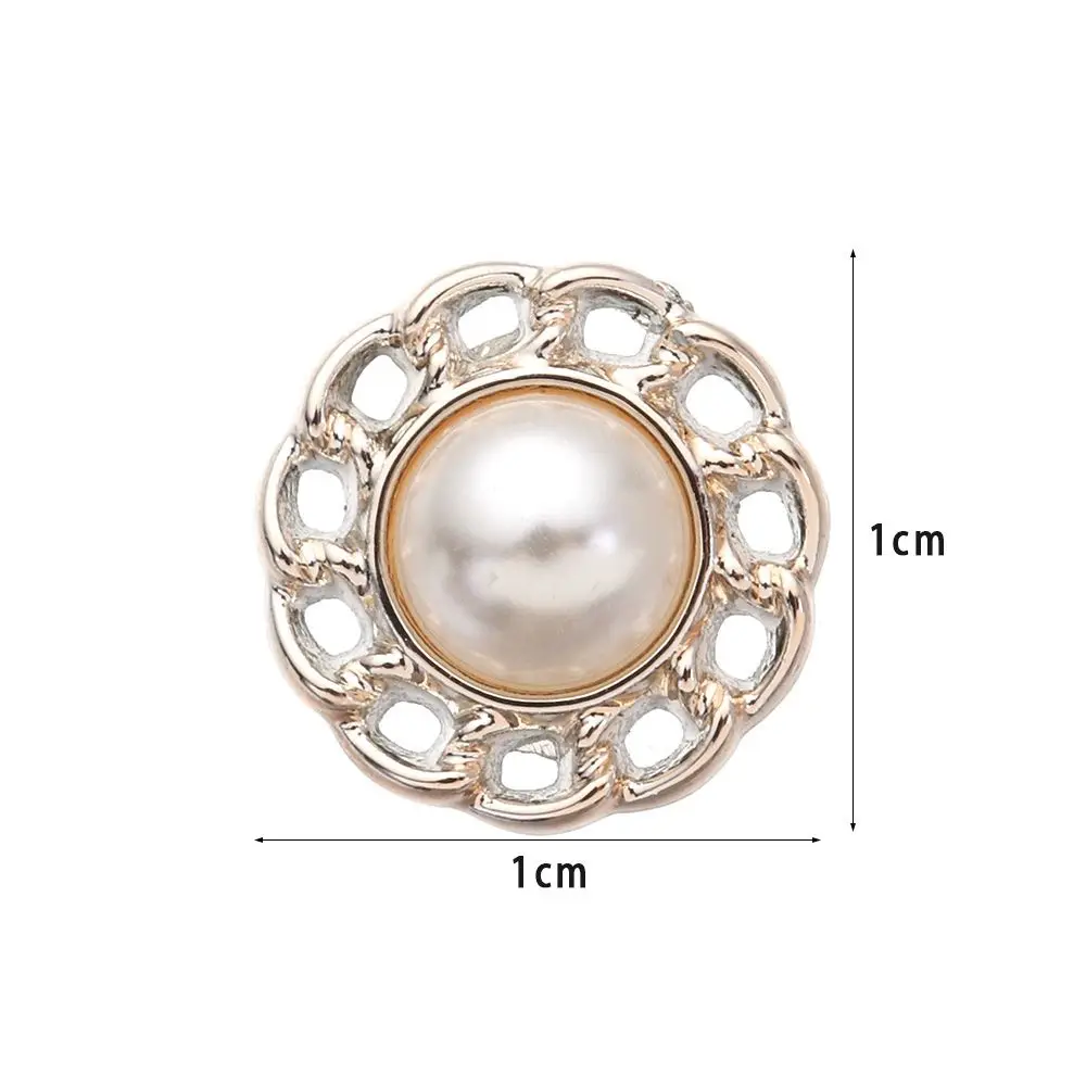 Metal Pearl Flower Rivet Decorative Nails For Apple Watch Band Ornament Wristbelt Charms Silicone Strap Accessories For iwatch