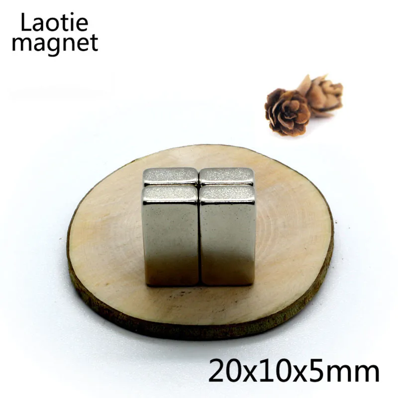10Pcs Permanent Neodymium Magnet 20x10x5mm Cuboid Block N35 NdFeB Small Super Strong Powerful Magnetic Magnets For Crafts