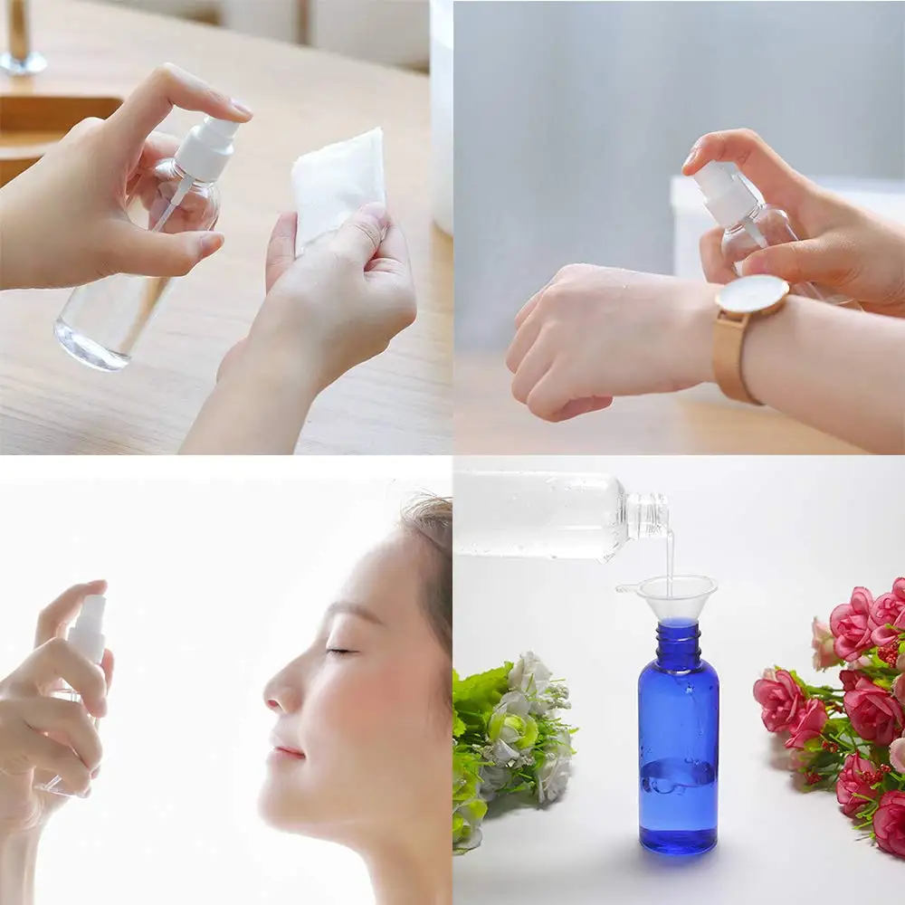 

Plastic 100ml Empty Spray Bottle for Travel Cosmetic Makeup Refillable Bottles Perfume Atomizer Containers