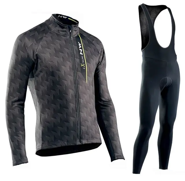 US $25.34 NW 2020 Pro Team spring and autumn cycling long sleeve jersey padded mens breathable suit outdoor m