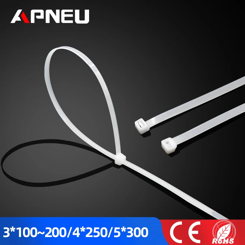 

Self-locking Nylon Cable Ties 100pcs/Set Plastic Wire Zip Ties 3*100 3*150 MRO & Industrial Supply Fasteners & Hardware Cable