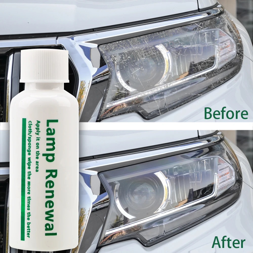 20/50ml Liquid Car Headlight Restoration Lamp Renovation Lights Renewal Agent Polishing Coat Maintenance Motorcycle Accessories