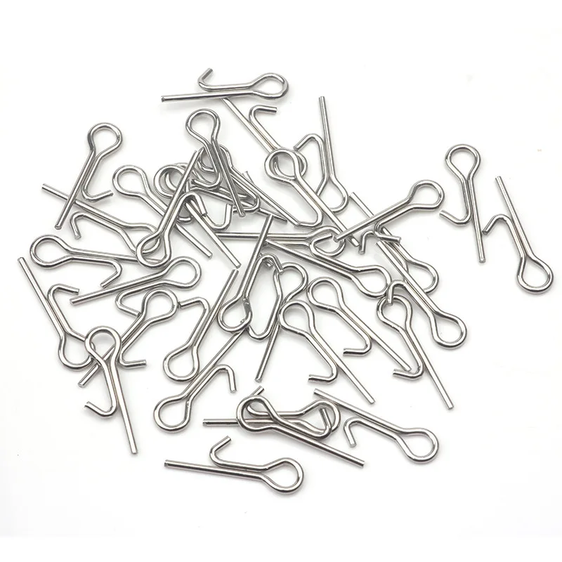 50-100pcs/lot Assist soft fishing lures bait Stinger Spike Hook treble hook Connecting Pins Needle Fixed Lock Accessories Tools • FISHISHERE