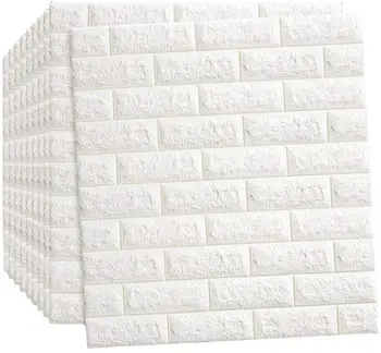 

3D Brick Wall Stickers Self-Adhesive Panel Decal PE Wallpaper Peel and Stick Wall Panels for TV Walls Sofa Background Wall Decor