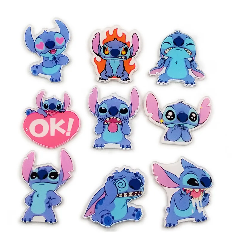Disney Creative Cartoon Badge Stitch Acrylic Pins For Backpacks Cute