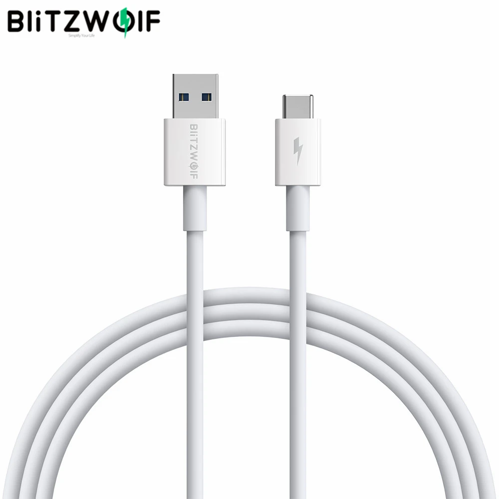 BlitzWolf USB Type C 5A кабель передачи данных для быстрой зарядки зарядное устройство
