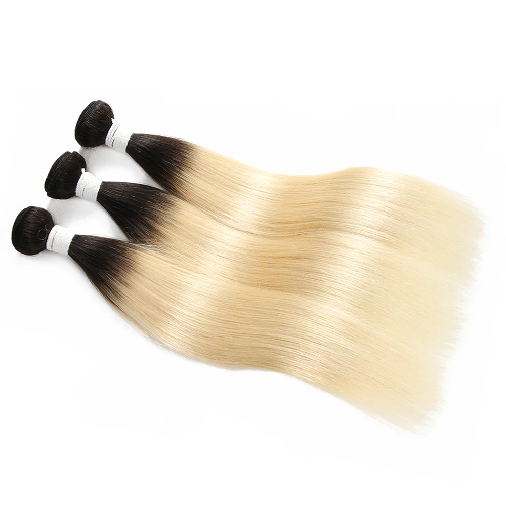 Платиновый блонд 613 пряди волос 8-26 дюймов X-TRESS бразильские прямые человеческие наращивание волос не Реми пучок волос